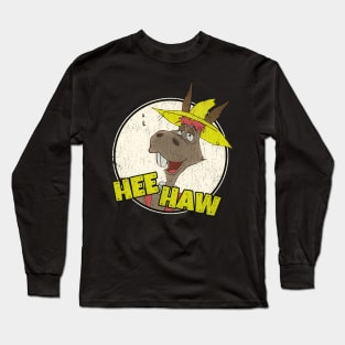 Hee Haw Donkey Grunge Long Sleeve T-Shirt